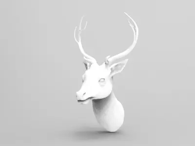 Deer head 3D model