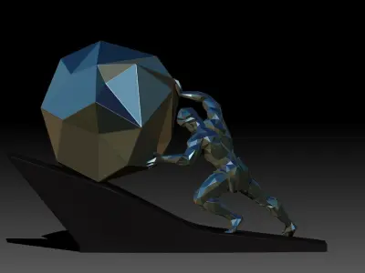 Sisyphus - The Eternal Struggle 3D model