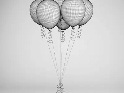 Party Baloons 06 3D model