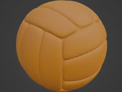 Simple Volleyball Ball 07 3D model
