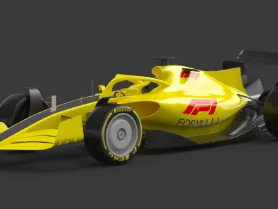 Formula 1 F1 Race Car  3D model