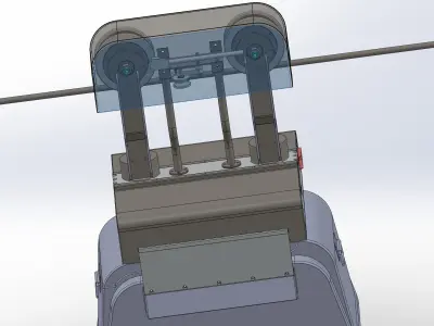 Ropeway car  3D model