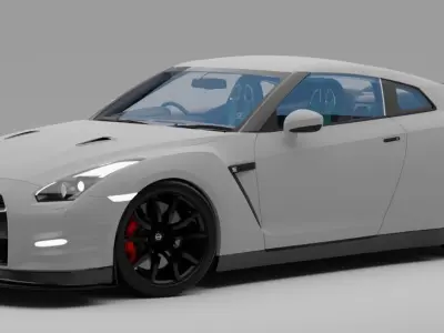 Nissan GTR Low-poly 3D model purchase