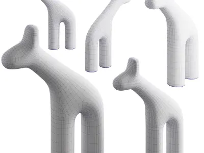 099 Plust RAFFA Polyethylene sculptures 3D model