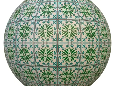 tile patterned 136-seamless-4k-pbr  3D model