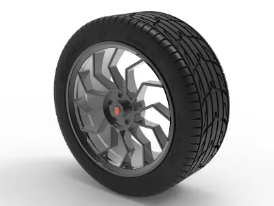 19 inch Wheel -Skagoe- 3D print model