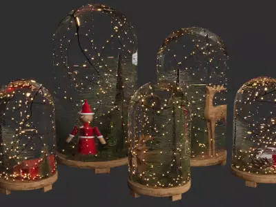 Christmas Set 3D model get