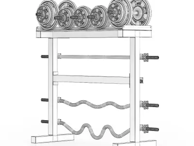 Weight Rack 1 3D model