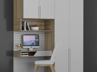 Shelf and working table 10 3D model