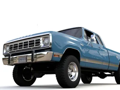 Dodge Power Wagon W200 ClubCab S2 1976 3D model