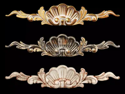 Classic carved 007 3D model