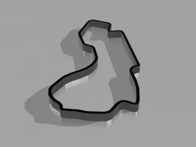 F1 Circuit Melbourne 2022 3D Print Model 3D print model