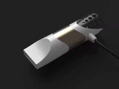 HairDryer car exhaust pipe 3D model