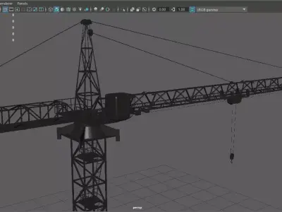 Tower Crane 3D model
