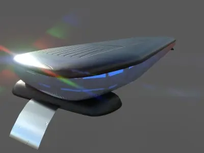 Police Led Lightbar nForce Low-poly 3D model