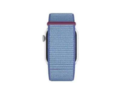 Apple Watch Series 9 Sport Loop Winter Blue Low-poly 3D model