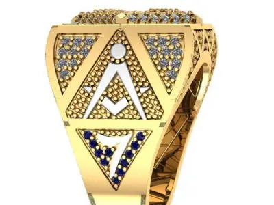 Masonic ring -84  3D print model