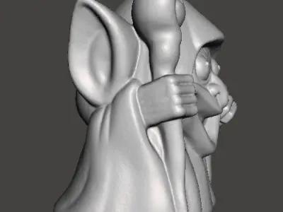 GOBLIN WITCH CHIBI HALLOWEEN VINTAGE FIGURE STATUE ORNAMENT 3D print model