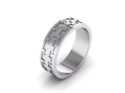 Jewelry Ring  3D print model 3