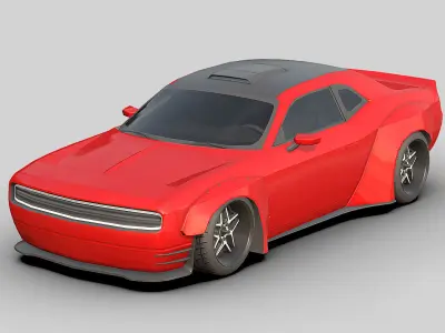 Sport Car2 2025 Low-poly 3D model