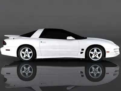 Pontiac Firebird Low-poly 3D model