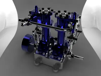 Twin Engine Free 3D model