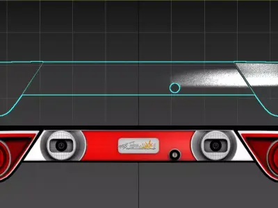 180SX RYO Taillights Low-poly 3D model