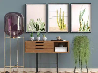 Modern Console Decoration 3D model