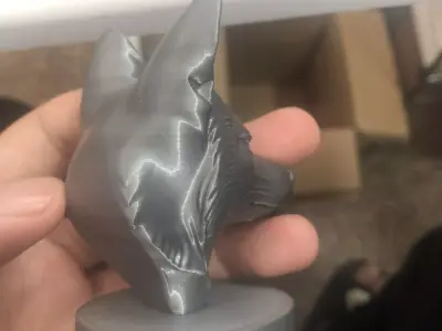 Fox head sculpture 3D print model