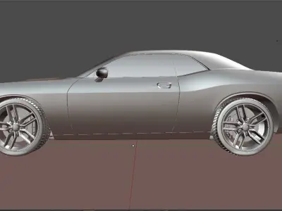 Dodge Challenger RT 3D Model 3D model