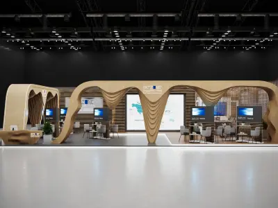 booth 11x15 3D model