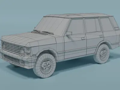 Range Rover Classic Low-poly 3D model