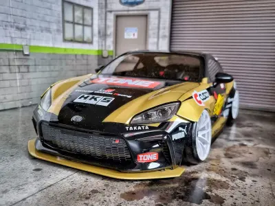 10th scale RC Drift Car Toyota GR86 Wide Body Kit 3D print model