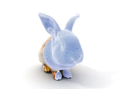 Realistic Rabbit Model Pack for D Rendering  Game Engines Low-poly 3D model
