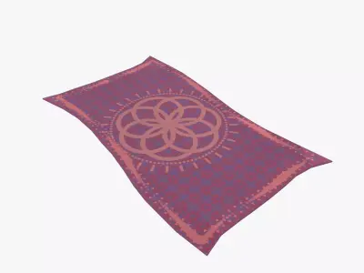 Medieval Carpet V4 Low-poly 3D model