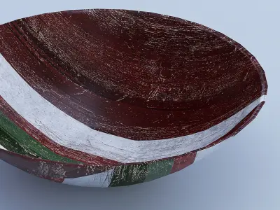 Wooden Decor - Vases and Bowl 3D model