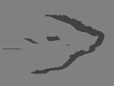 Stone Newman Village Farm - Stone Wall 03 3D model