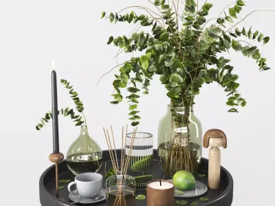 Decorative set 014 3D model