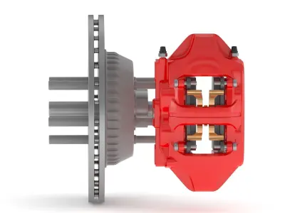 Tesla Car Brake 3D model