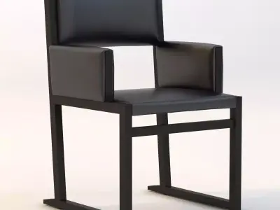  Emily Arm Dining Chair 3D model