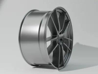 Sport Car Wheel Low-poly 3D model