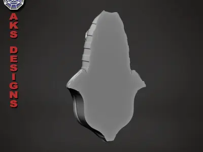 Egyptian women girl skull v1 Bas relief wall decoration 3D print model