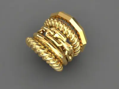 David Yurman ring 3D print model