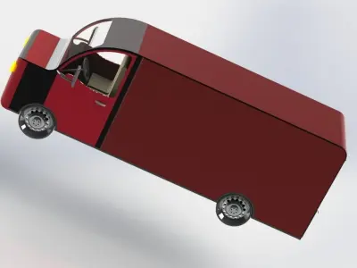 Truck delivery 3D model
