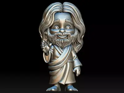 Cute Chibi Jesus Statue  3D print model