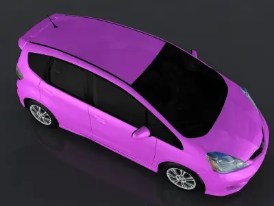 Honda Fit Sport Low-poly 3D model