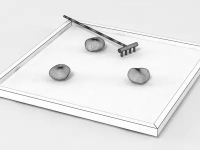 Table Zen Garden 2 3D model