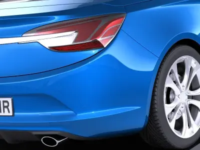 Opel Cascada 2017 VRAY 3D model
