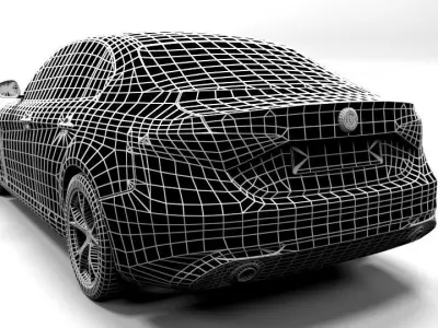 ALFA ROMEO GIULIA Low-poly 3D model