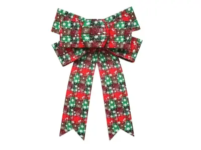Christmas Bow Ribbon 17 Low-poly 3D model